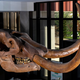 A mounted skeleton of the Buesching mastodon.
